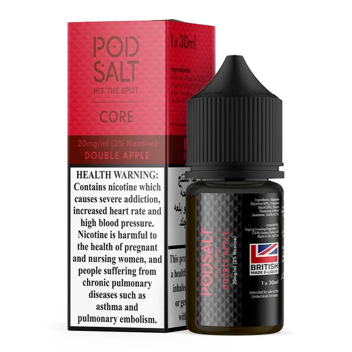 ps_new_flavour-double_apple Pod Salt Core Salt Nicotine 20MG 30ML E-Juice (Double Apple)