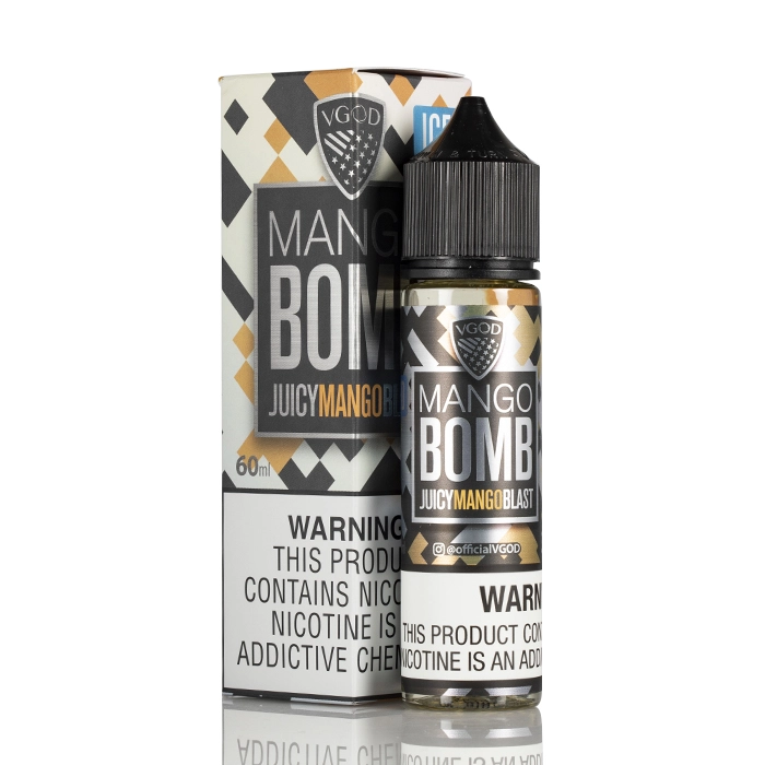 iced_mango_bomb_-_vgod_e-liquid_-_60ml_-_box_and_bottle VGOD e-liquid 0mg 60ml (ICED Mango Bomb)