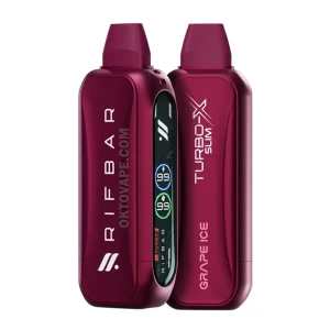 Rif Bar Turbo X Slim 12000 Puffs Grape Ice in Dubai