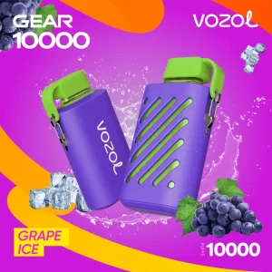 Vozol Gear 10000 Puffs Grape Ice Zero Nicotine in Dubai