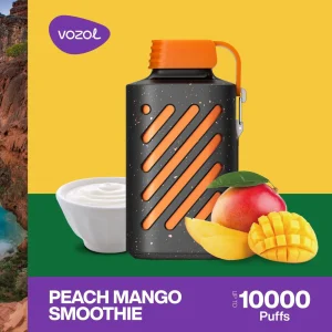 Vozol Gear 10000 Puffs Peach Mango Smoothie Zero Nicotine in Dubai
